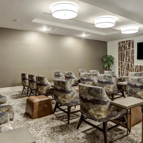 Take advantage of all Larkspur at Shadow Creek has to offer a living room with a tv and chairs