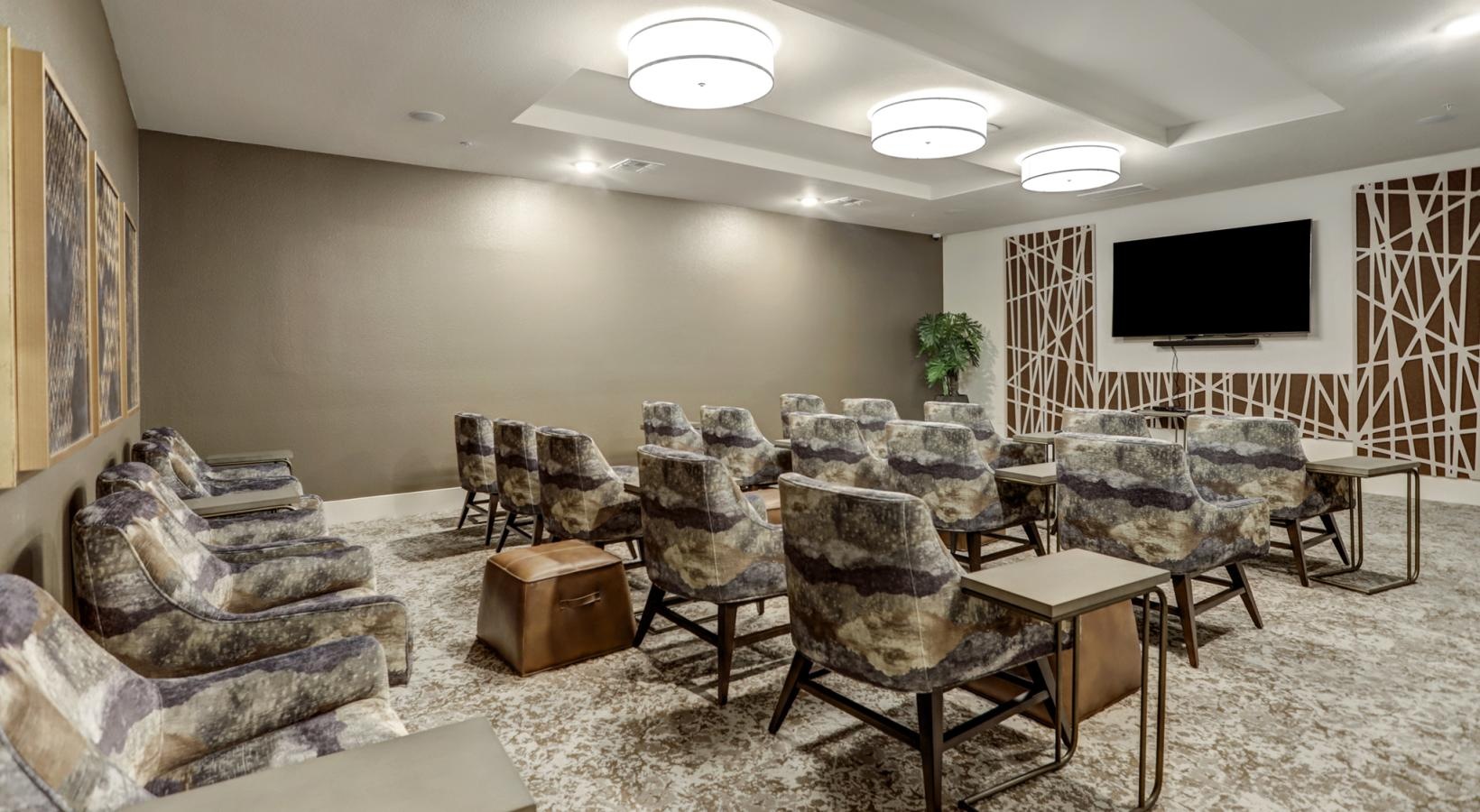 Take advantage of all Larkspur at Shadow Creek has to offer a living room with a tv and chairs