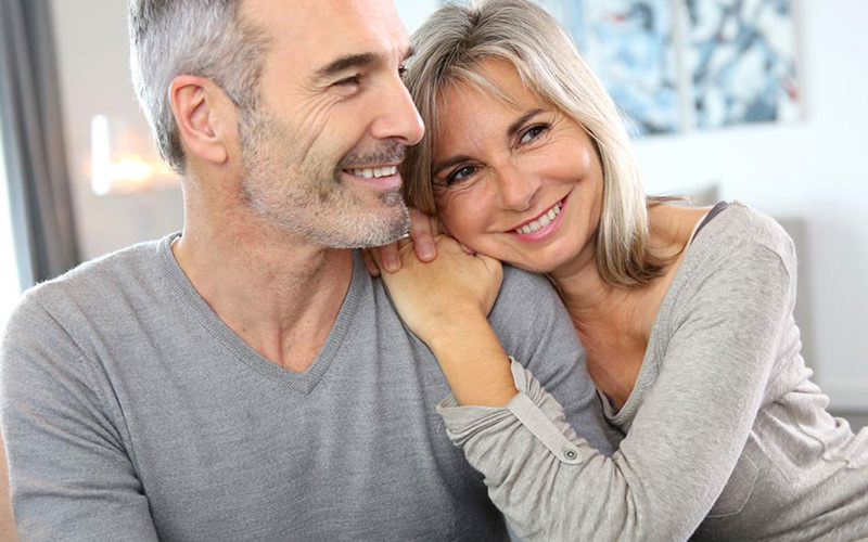 older couple smiling